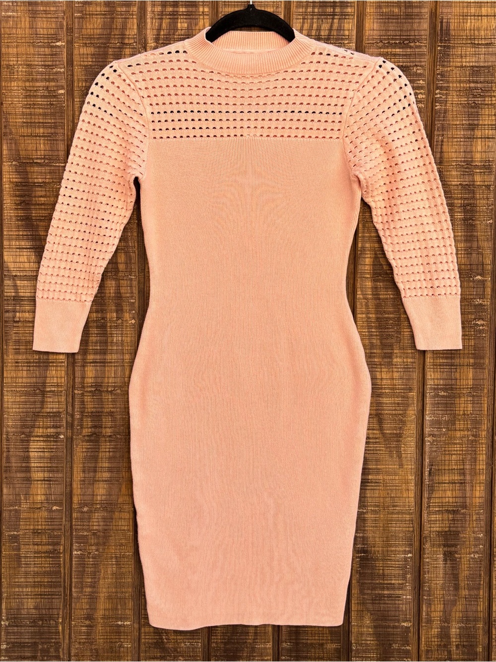 Guess Light Pink Sweater Dress